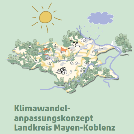 Titelblatt des Klimawandelanpassungskonzept des Landkreis Mayen-Koblenz